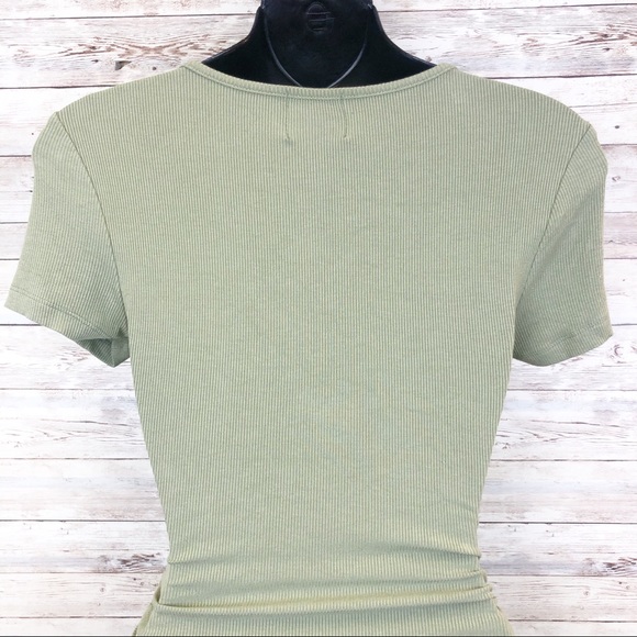 PRINCESS POLLY The Raven Mini Dress Sage Green - Picture 7 of 12